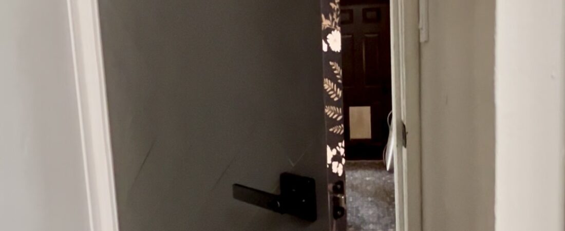 DIY Herringbone Door Makeover: How I Transformed a Plain Interior Door