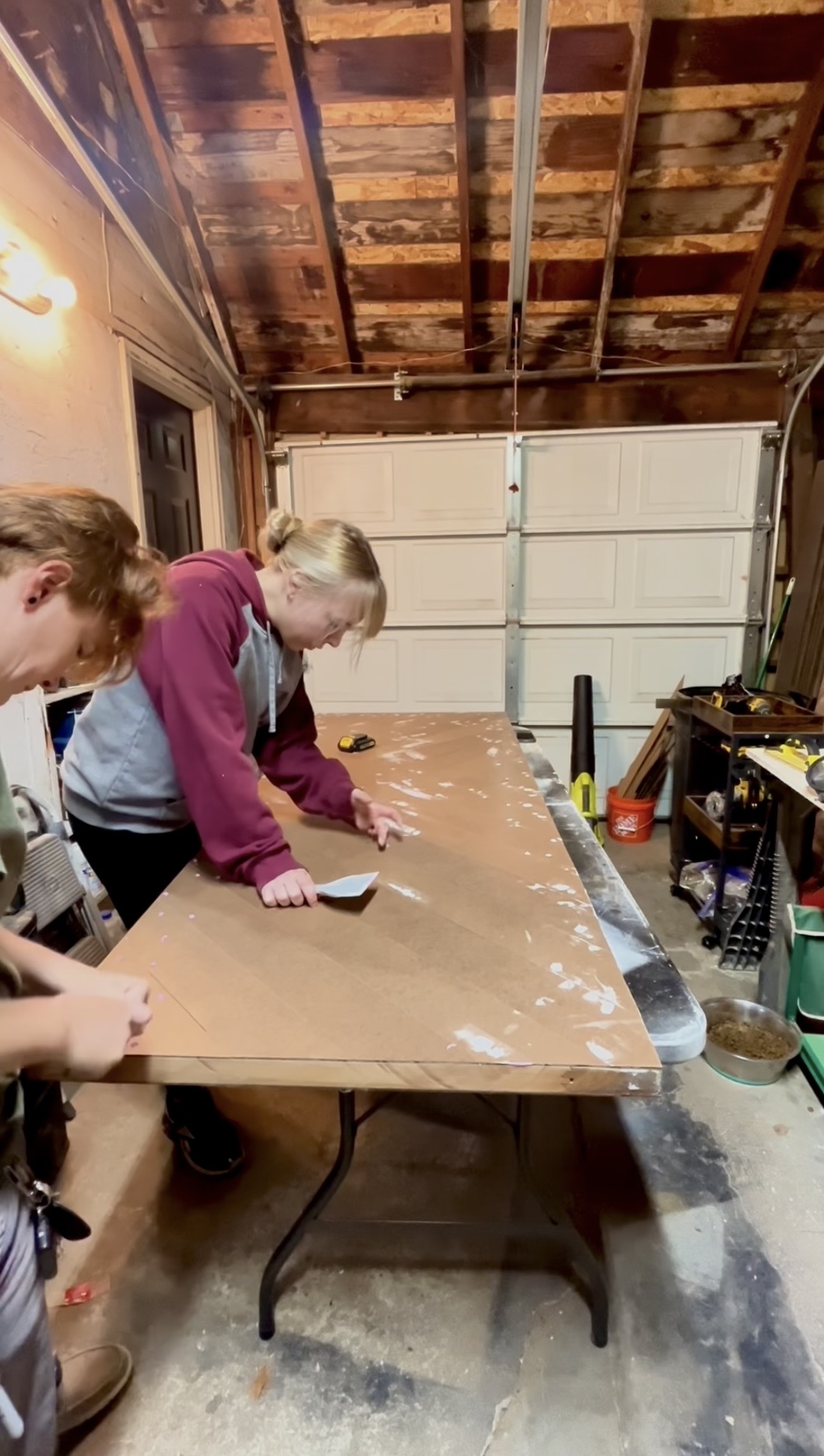 Filling nail holes on interior door update